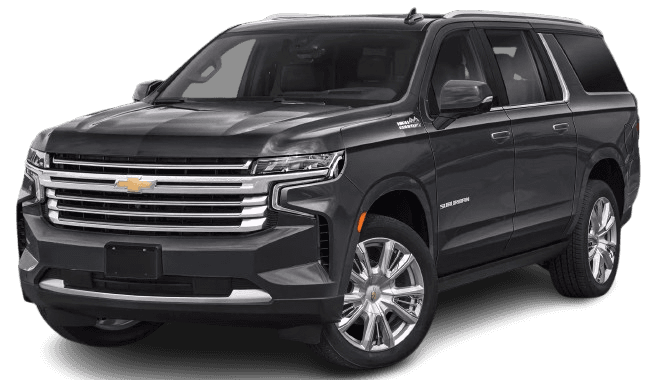 Black Chevrolet Suburban High Country exterior